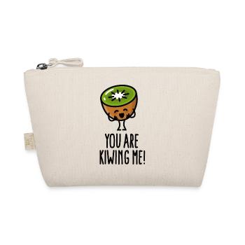 You are kiwing me Kawaii niedlich Kiwi Trickfilm - Bio-Täschchen - Natur - Vorne