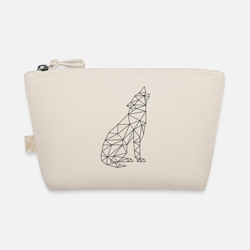 Wolf Call Wolf Contour Silhouette Organic Pouch