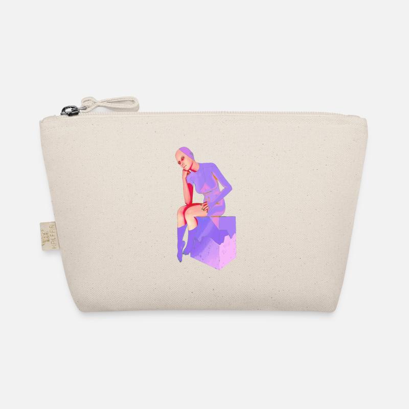 The thinker, female thinker Organic Pouch