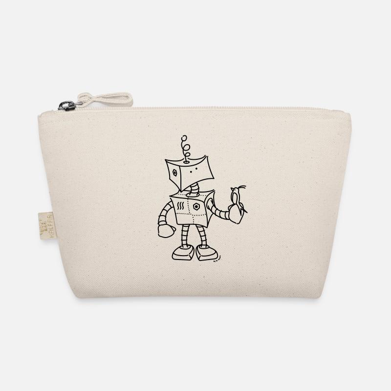 Netter Roboter & Vogel Bio-Täschchen