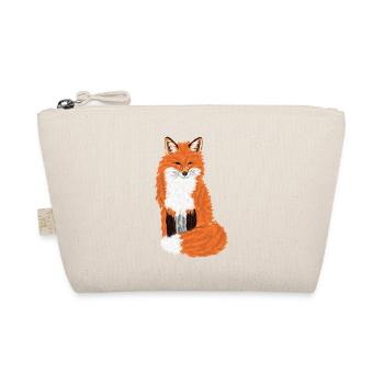 Sitzender Rotfuchs/Sitting Red Fox I - Bio-Täschchen - Natur - Vorne