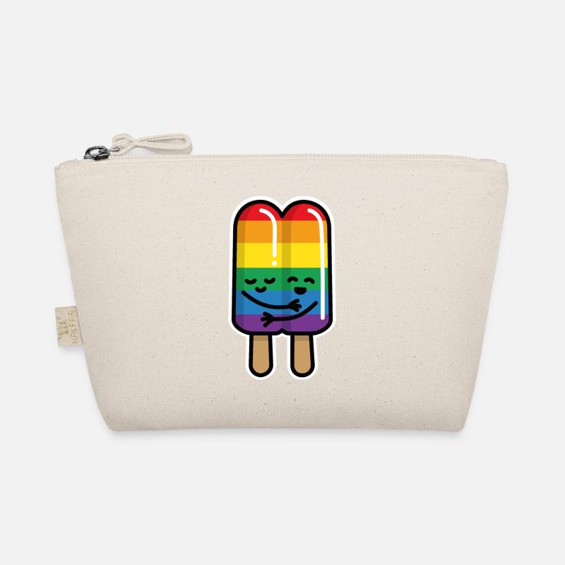 Bande de glaces gays sur le drapeau arc-en-ciel tige LGBT Trousse biologique