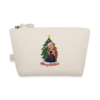 Ours polaire de Noël - Drôle de cadeau d’animal mignon de Noël - Trousse biologique - nature - Devant