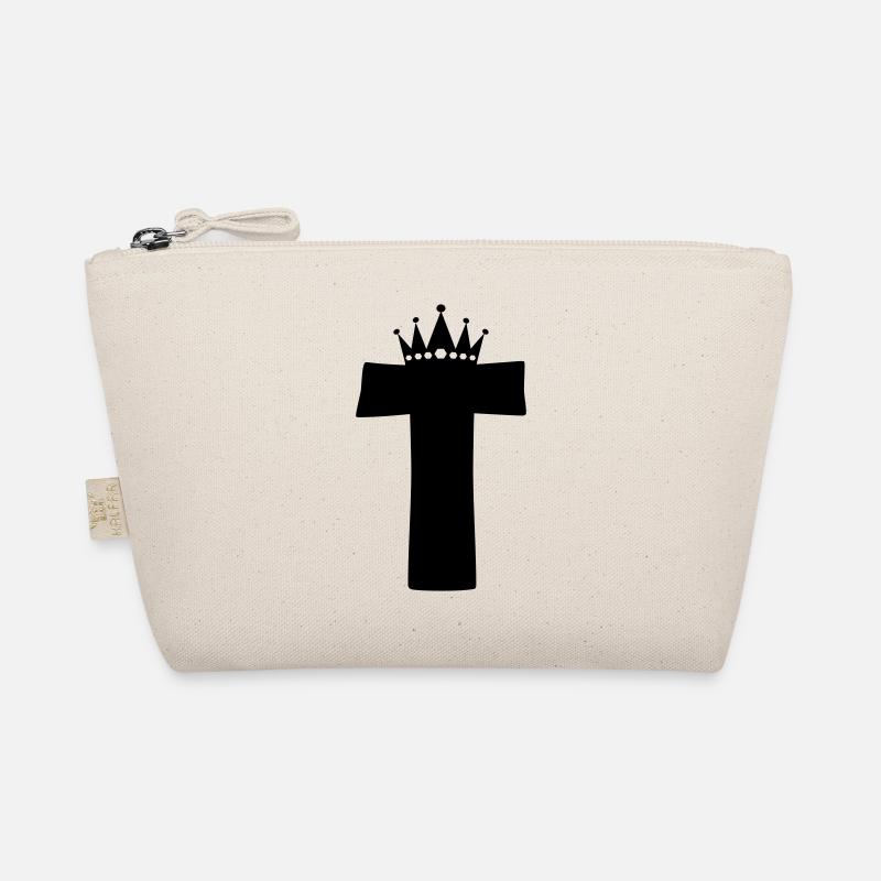 buchstabe T Krone Bio-Täschchen