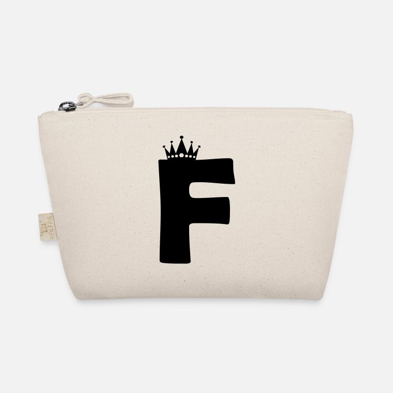 letter F crown Organic Pouch