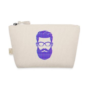 Beard Wearer Masculinity Mustache Beard - Organic Pouch - nature - Front
