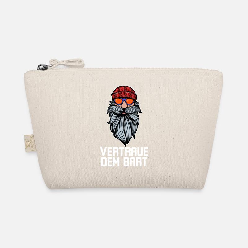 Humorous Beard Goatbeard Statement Beard Hairstyle Organic Pouch