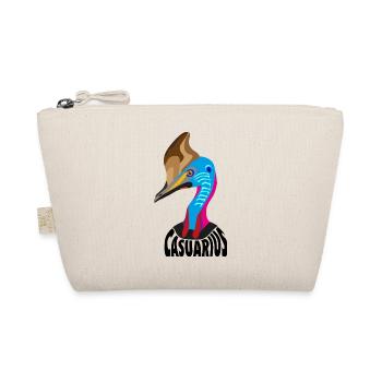 Cassowary, Casuarius or Cassowary in flat colors. - Organic Pouch - nature - Front
