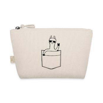 Sac chemise Comic Lama - Trousse biologique - nature - Devant