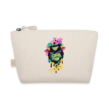A Beautiful and Funny Graffiti Bull Design - Organic Pouch - nature - Front