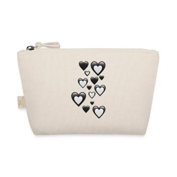 Hearts - Organic Pouch - nature - Front