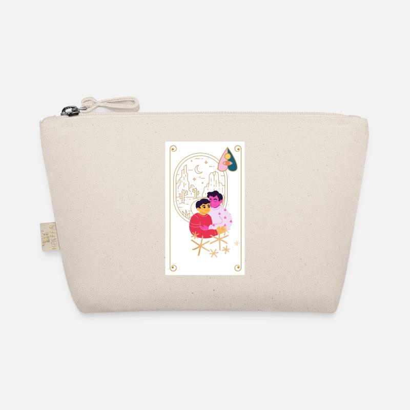 Dad and son - Organic Pouch - nature