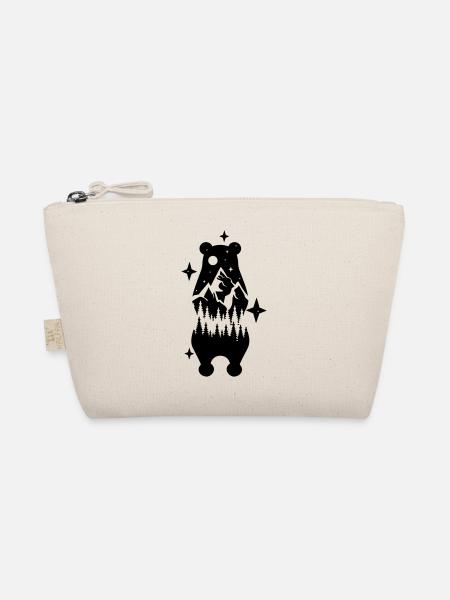 OURS ANIMAUX OURS NATURE FAUNE FORÊT MOTIF DE MONTAGNE - Trousse biologique - nature - Devant