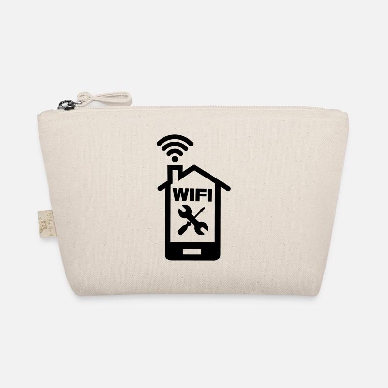 Smartphone Home Logo Home WIFI mit Tools Bio-Täschchen