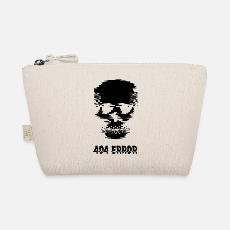 404 Error Skullhead Design Bio-Täschchen