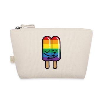 Eis Schwules Paar Regenbogen flagge LGBT Gay Pride - Bio-Täschchen - Natur - Vorne