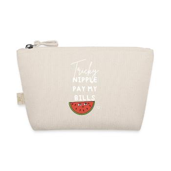 Funny lactation consultant breastfeeding support - Organic Pouch - nature - Front