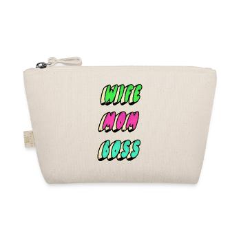 wife mom boss - Organic Pouch - nature - Front