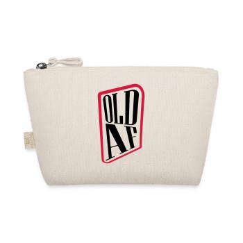 old AF Text Logo - Organic Pouch - nature - Front