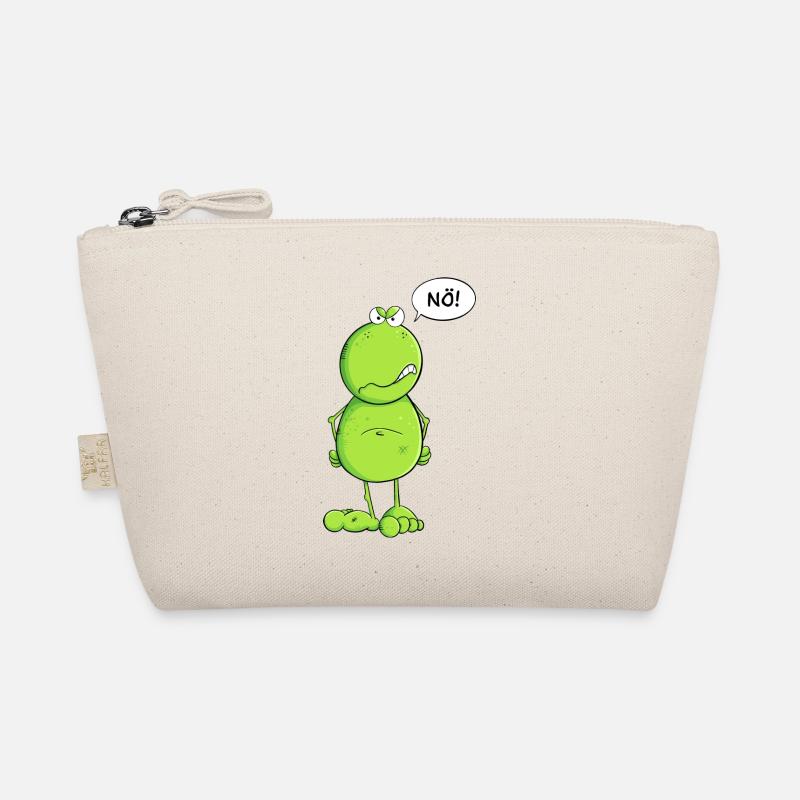 Lustiger Nö Frosch I Nein Statement - Bio-Täschchen - Natur