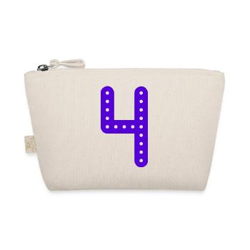 4 YEARS. 4th ANNIVERSARY. BIRTHDAY 4 YEARS. BIRTHDAY - Organic Pouch - nature - Front