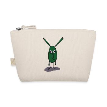 Illustration de monstre vert sur impression - Trousse biologique - nature - Devant