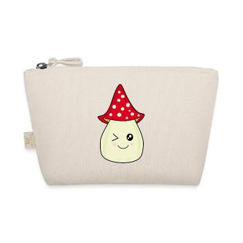Toadstool, mushroom in the woods gift - Organic Pouch - nature - Front