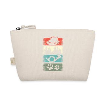 Conception de cor de chasse avec chapeau de feutre de patte de chien de forêt - Trousse biologique - nature - Devant