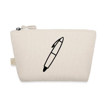 Writing pen shadow figure transparent - Organic Pouch - nature - Front