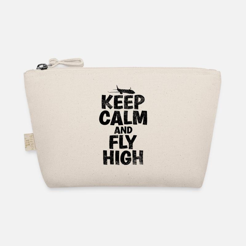 Keep Calm & Fly High Proverbe amusant du Trousse biologique