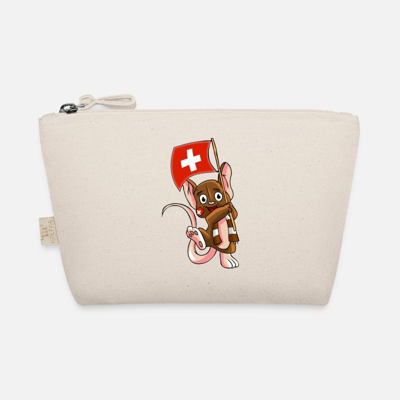 Schweizer Fan Maus Bio-Täschchen