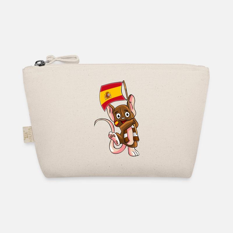 Spain Fan Mouse Organic Pouch