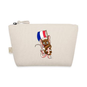 France Fan Mouse - Organic Pouch - nature - Front