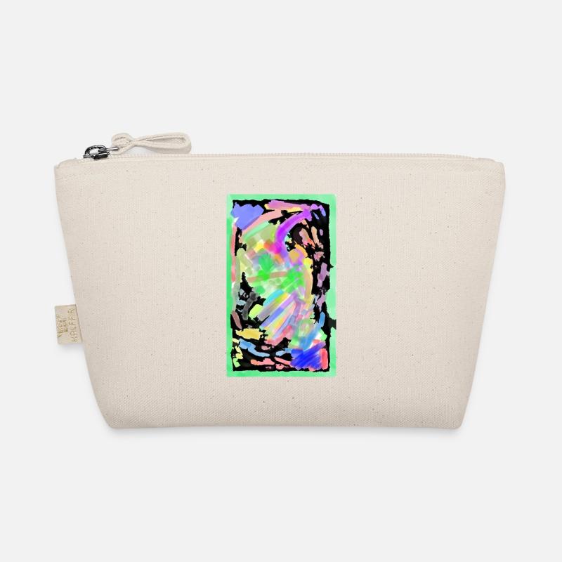 A chaotic mess in neon Organic Pouch