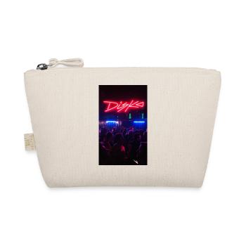 DISKO - beautiful retro theme disco Neon at the disco - Organic Pouch - nature - Front