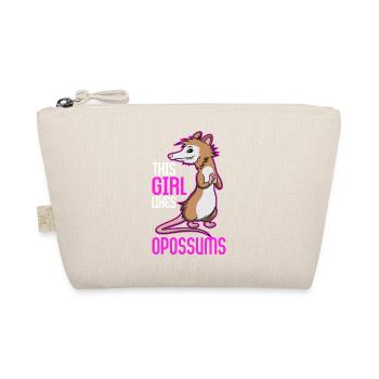 Une fille aime les opossums, un mignon rongeur, un - Trousse biologique - nature - Devant