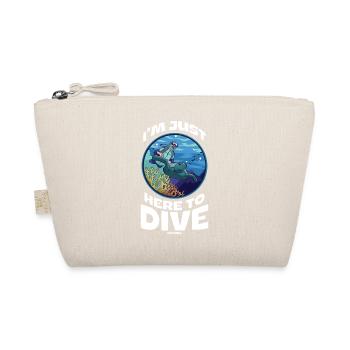 I'm Just Here To Dive - Bio-Täschchen - Natur - Vorne