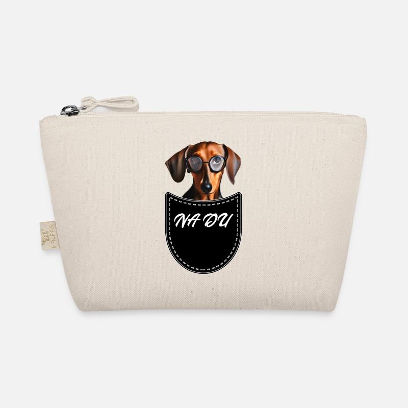 Dackel in Pocket Brusttasche Na du Bio-Täschchen