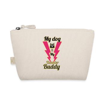 My dog is my thunder buddy - Organic Pouch - nature - Front