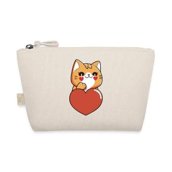 Chat Coeur - Trousse biologique - nature - Devant