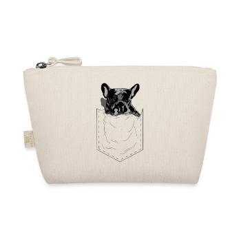 Style pop art de style style poche Frenchie - Trousse biologique - nature - Devant