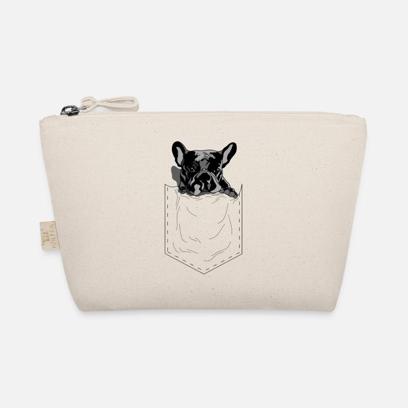 Frenchie Pocket Design Pop Art Style Organic Pouch