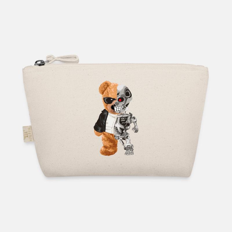 Bear Robo Hybrid Half Bear Half Robot Cyborg Teddy Organic Pouch