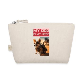 Welsh Corgi Pembroke as hero and watchdog - Organic Pouch - nature - Front