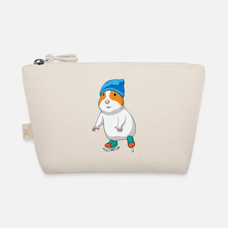 Hamster Eislaufen Schlittschuhe Bio-Täschchen