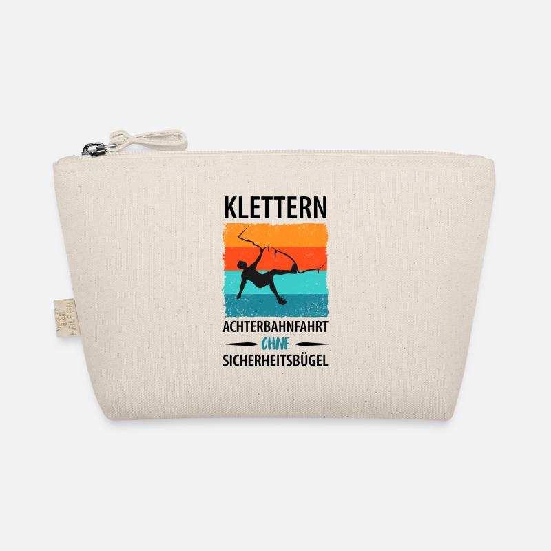 Vintage Bouldern Boulderer Klettern Kletterer Bio-Täschchen