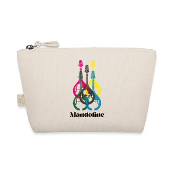 Mandoline Logo in fünf Farben - Bio-Täschchen - Natur - Vorne