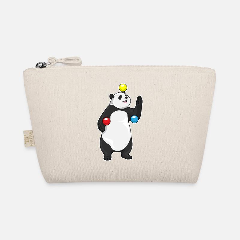 Panda Juggler Juggling Organic Pouch