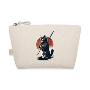 Kawaii Neko Samurai : chat samouraï - Trousse biologique - nature - Devant