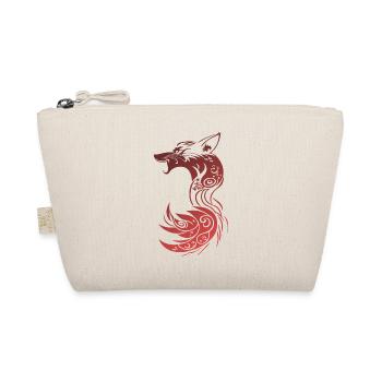 Roter Tribal Fantasy Fuchs - Bio-Täschchen - Natur - Vorne